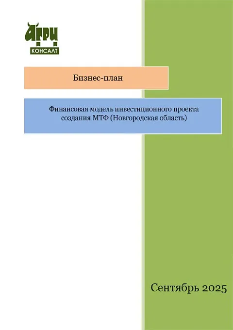 Финансовая модель инвестиционного проекта создания МТФ (Новгородская область)