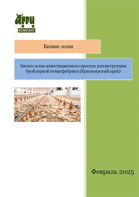 Бизнес-план инвестиционного проекта реконструкции бройлерной птицефабрики (Красноярский край)